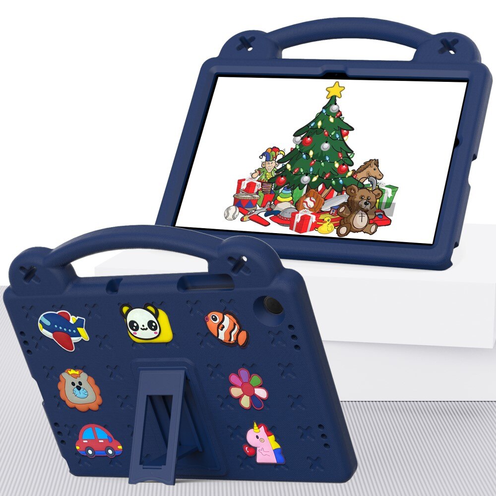 Husa compatibila cu Samsung Galaxy Tab A9+ pentru copii, XGSM, Cu suport, Albastru inchis