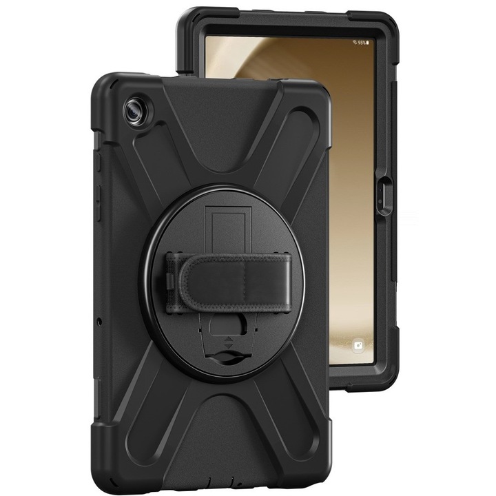 Husa pentru Samsung Galaxy Tab A9+ X210/X215/X216B, XGSM, Rotativa 360, Negru