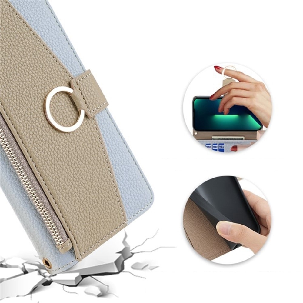 Husa telefon, XGSM, pentru Motorola Edge 40 Neo 5G, cu clapeta, functie suport, ecologica, albastra