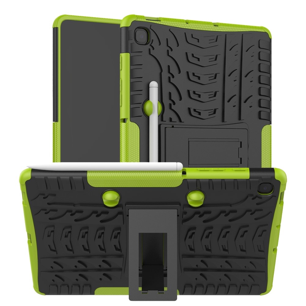 Husa de protectie blindata pentru Samsung Galaxy Tab S6 Lite, XGSM, Silicon, Verde/Negru