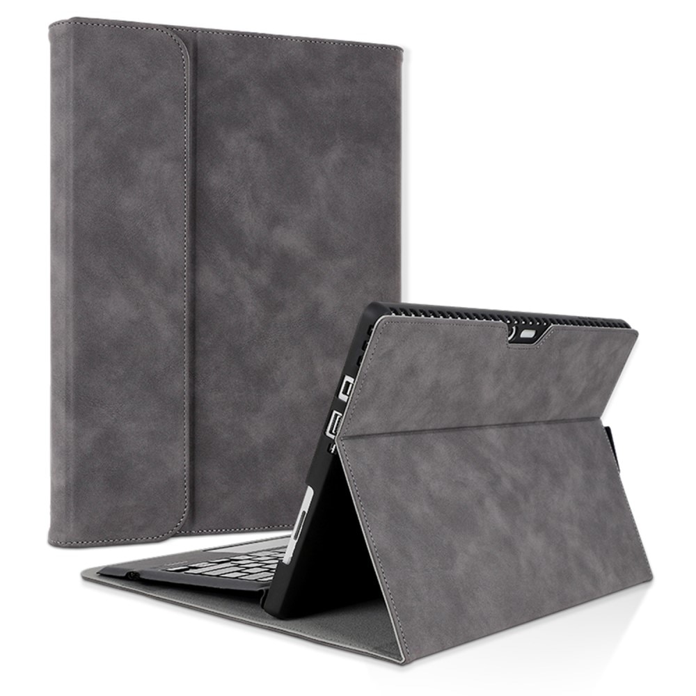Husa pentru Microsoft Surface Pro 9, XGSM, Suport pentru pix, Gri