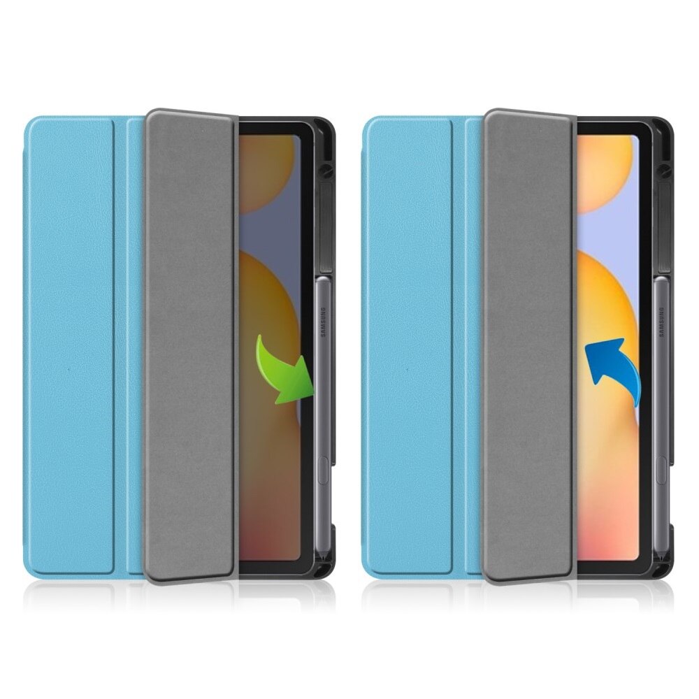 Husa XGSM pentru Samsung Galaxy Tab S6 Lite Tri-fold, albastru