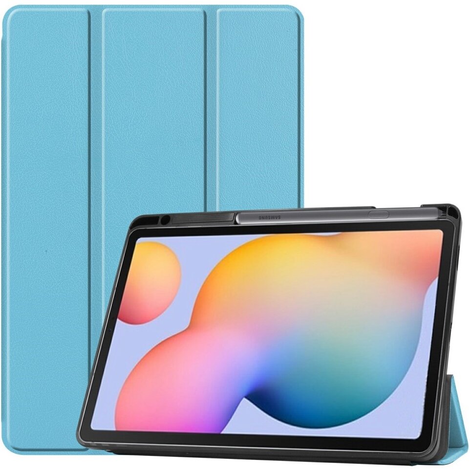 Husa XGSM pentru Samsung Galaxy Tab S6 Lite Tri-fold, albastru