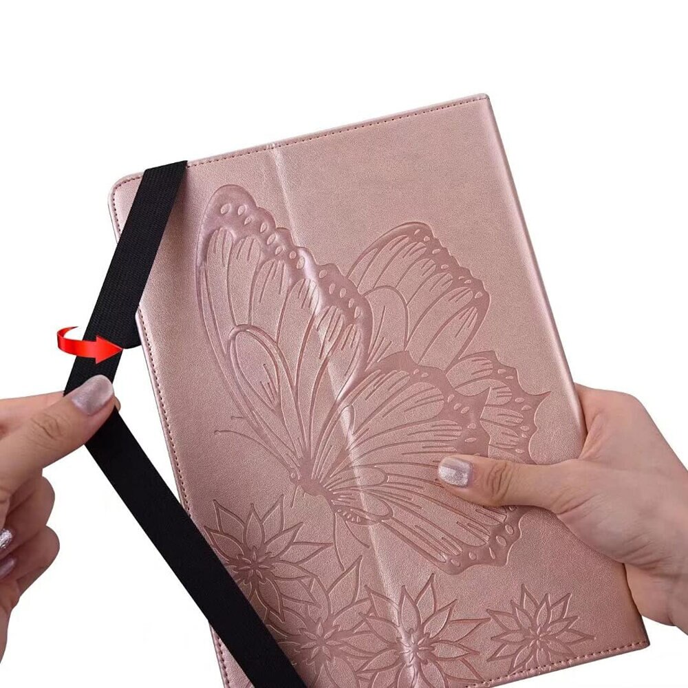 Husa tableta, XGSM, Piele Ecologica / Silicon, Pentru Samsung Galaxy Tab S9 FE, Roz