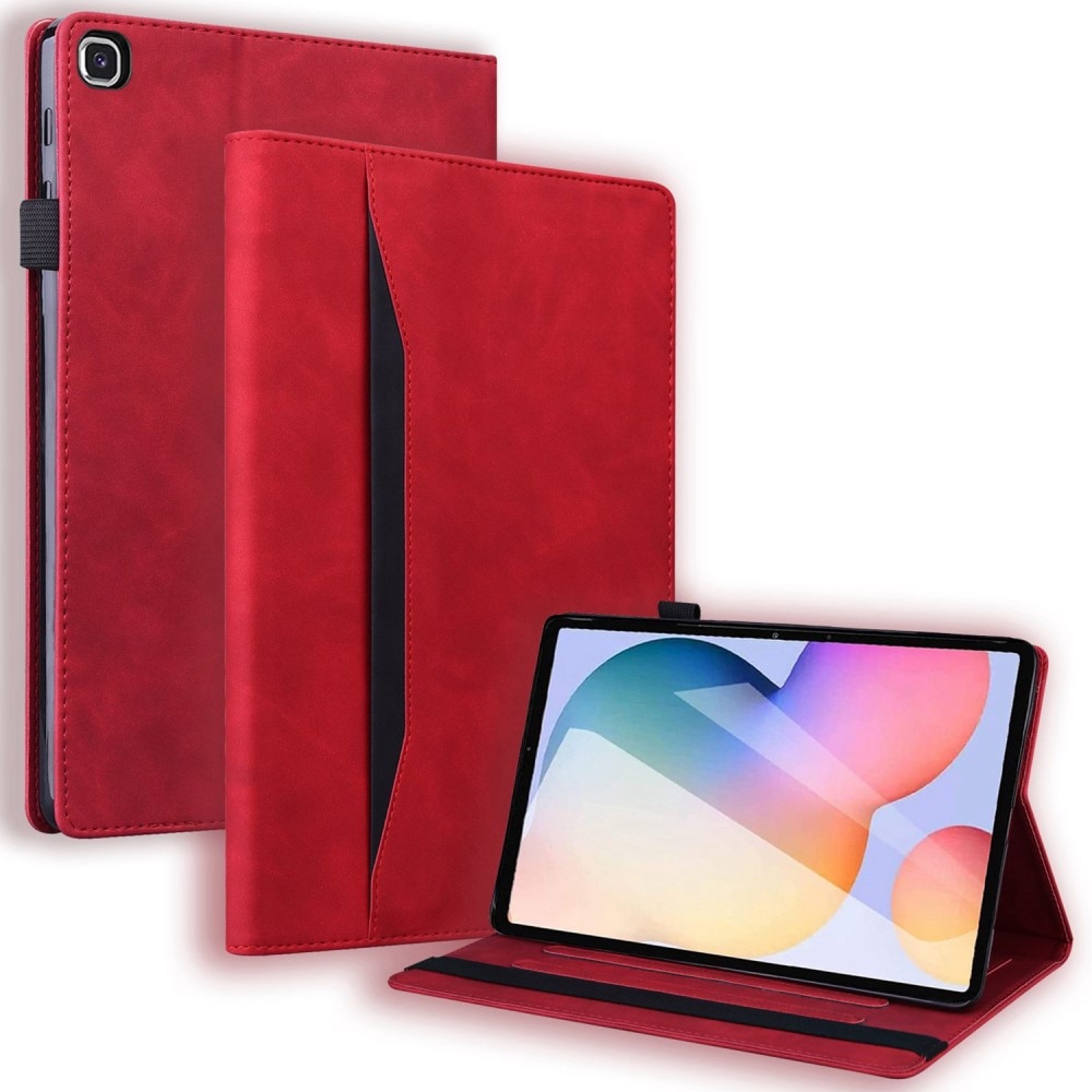Husa pentru Samsung Galaxy Tab S6 Lite, XGSM, Piele ecologica/Silicon, Rosu