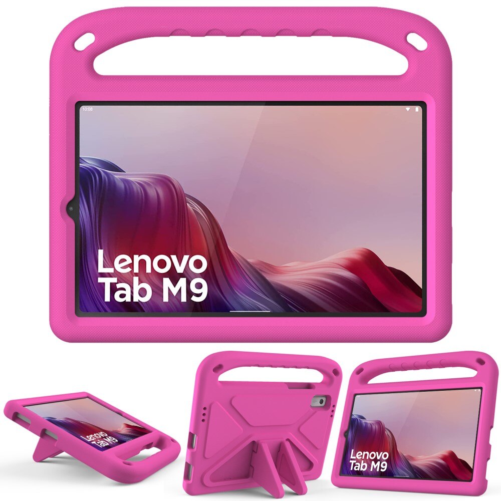 Husa tableta pentru copii, XGSM, Compatibil cu Lenovo Tab M9, Spuma EVA, Roz