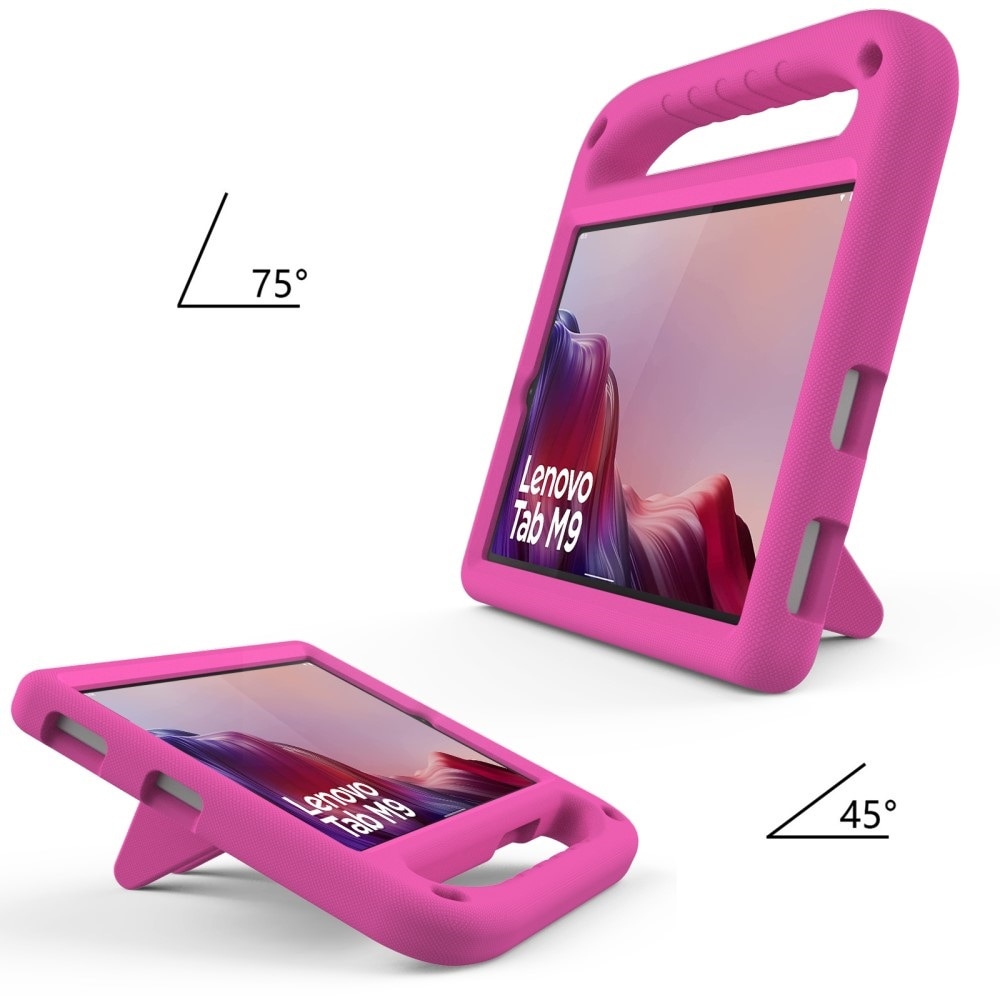 Husa tableta pentru copii, XGSM, Compatibil cu Lenovo Tab M9, Spuma EVA, Roz