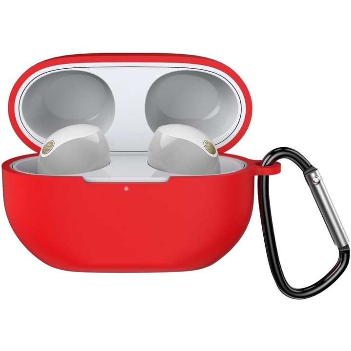 Husa pentru casti Sony WF-1000XM5, XGSM, Silicon, Rosu