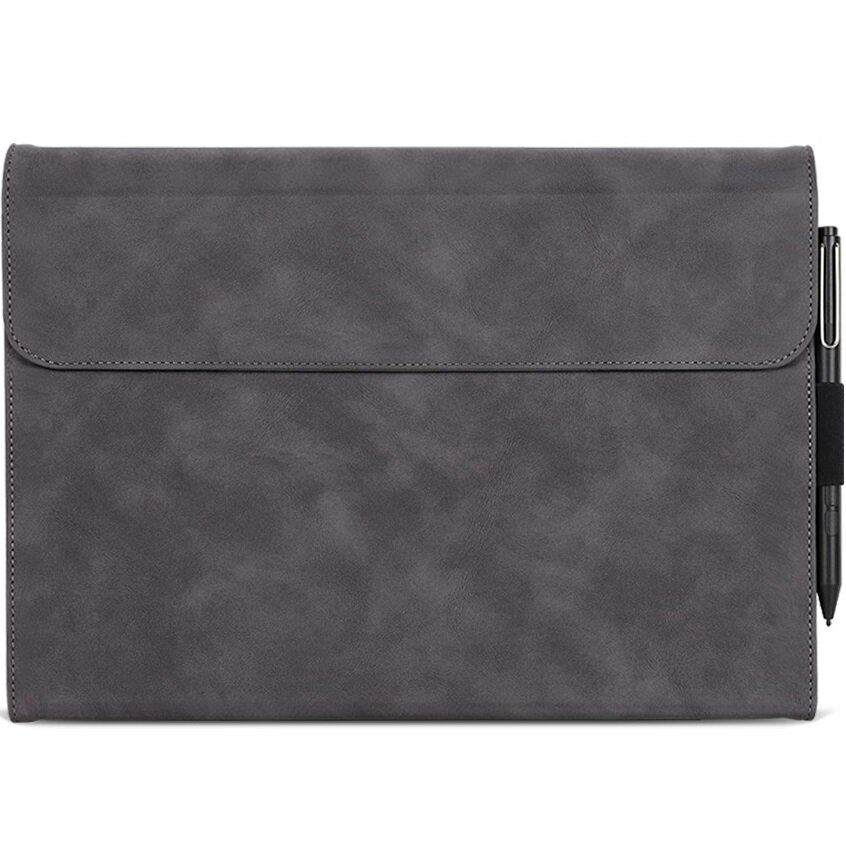Husa pentru Microsoft Surface Pro 9, XGSM, Suport pentru pix, Gri