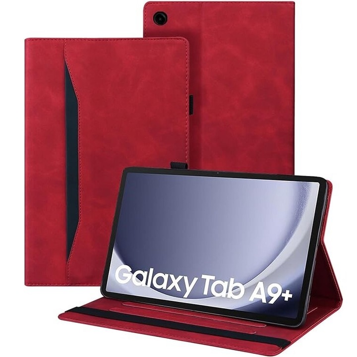 Husa tableta, XGSM, Pentru Samsung Galaxy Tab A9+, Rosu