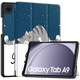 Husa pentru Samsung Galaxy Tab A9, XGSM, Smartcase, Model cu pisica, Albastru