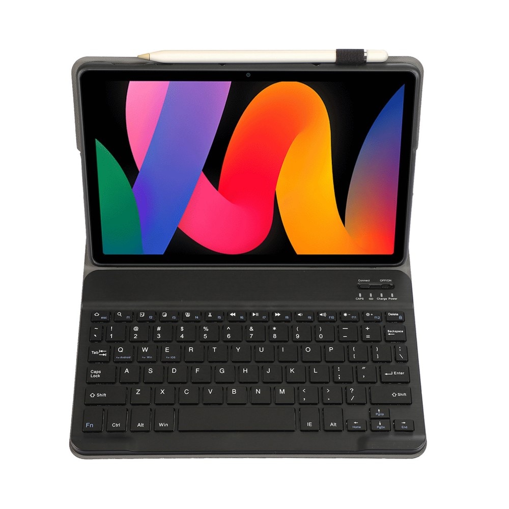 Husa cu tastatura bluetooth compatibila cu Xiaomi Redmi Pad SE, XGSM, Negru