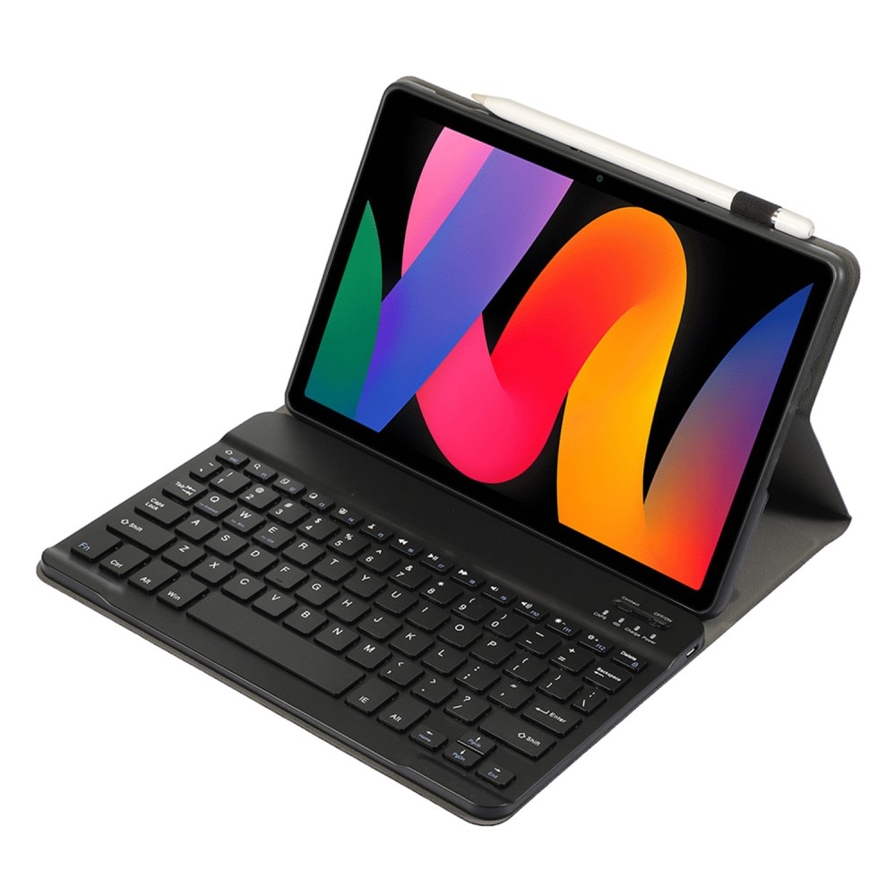 Husa cu tastatura bluetooth compatibila cu Xiaomi Redmi Pad SE, XGSM, Negru