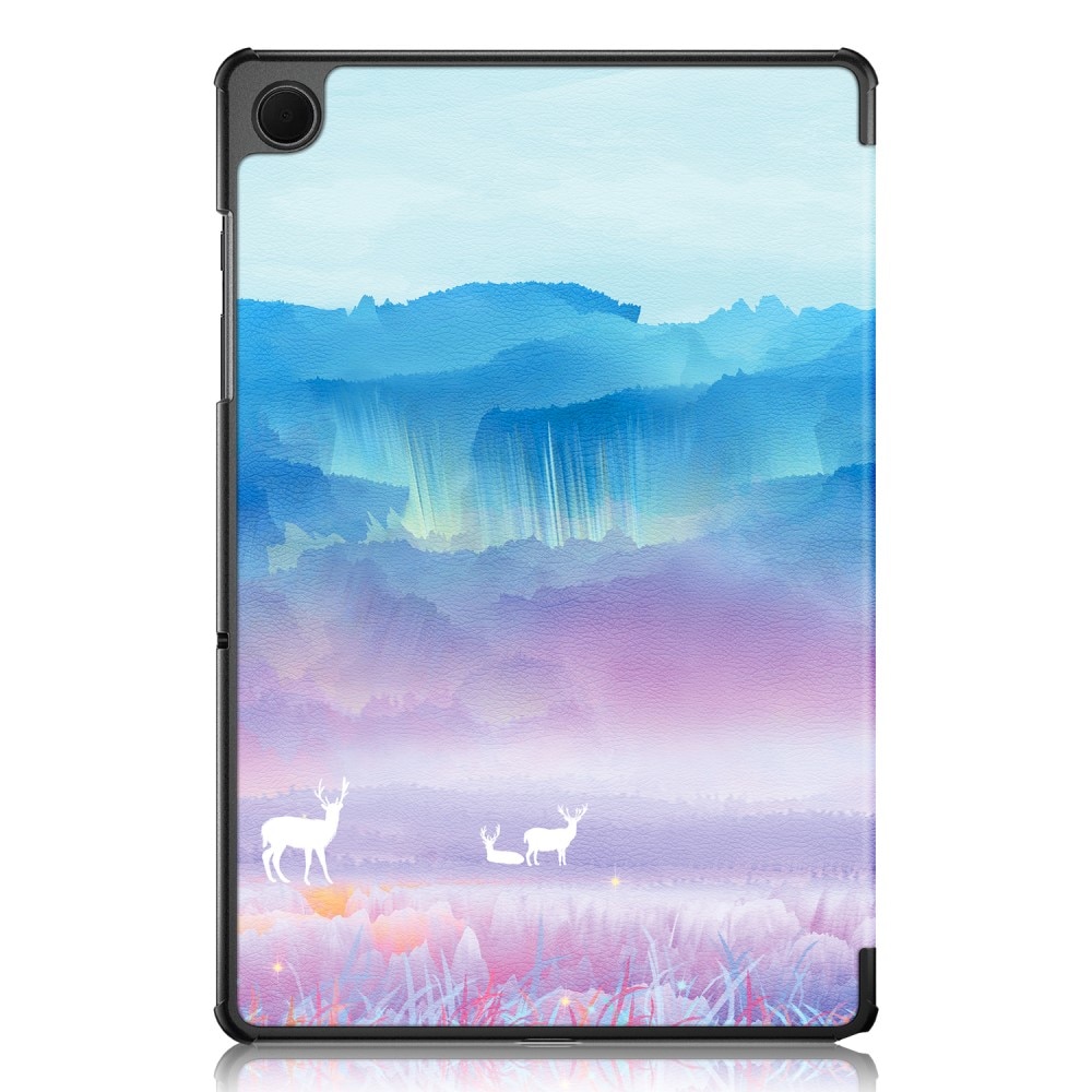 Husa pentru Samsung Galaxy Tab A9+, XGSM, Smartcase, Model peisaj, Multicolor