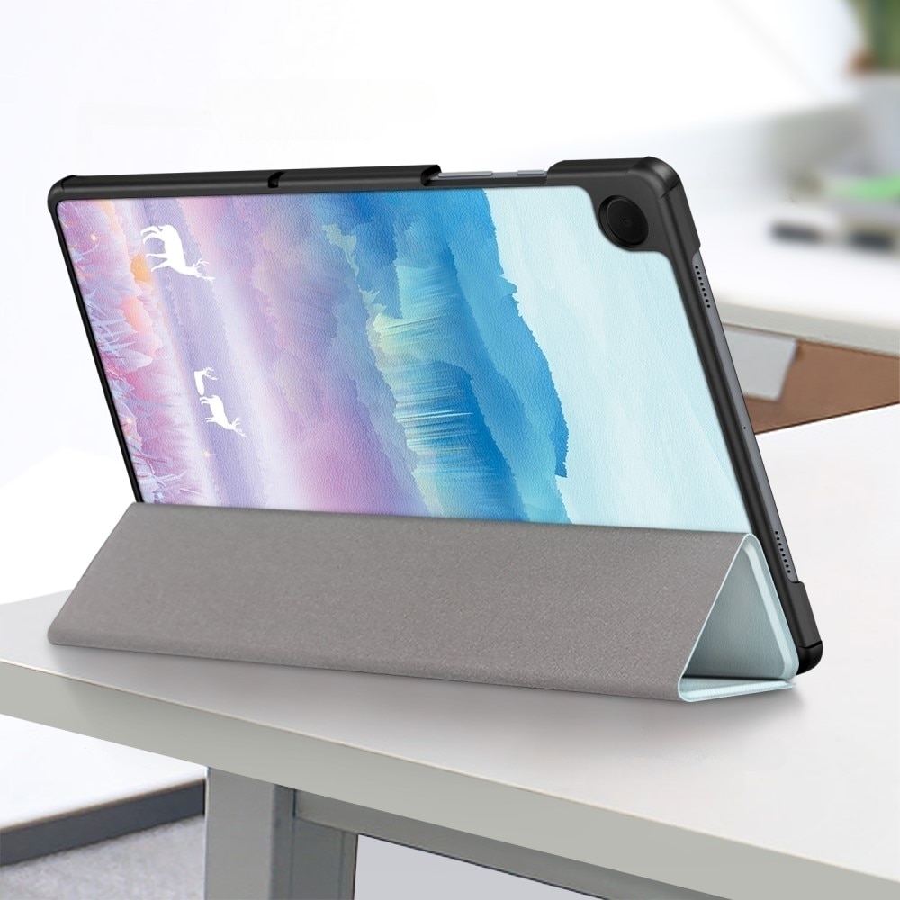 Husa pentru Samsung Galaxy Tab A9+, XGSM, Smartcase, Model peisaj, Multicolor