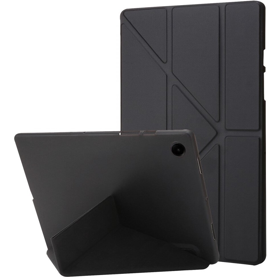 Husa de protectie pentru Samsung Galaxy Tab A9+, XGSM, Piele ecologica, Negru