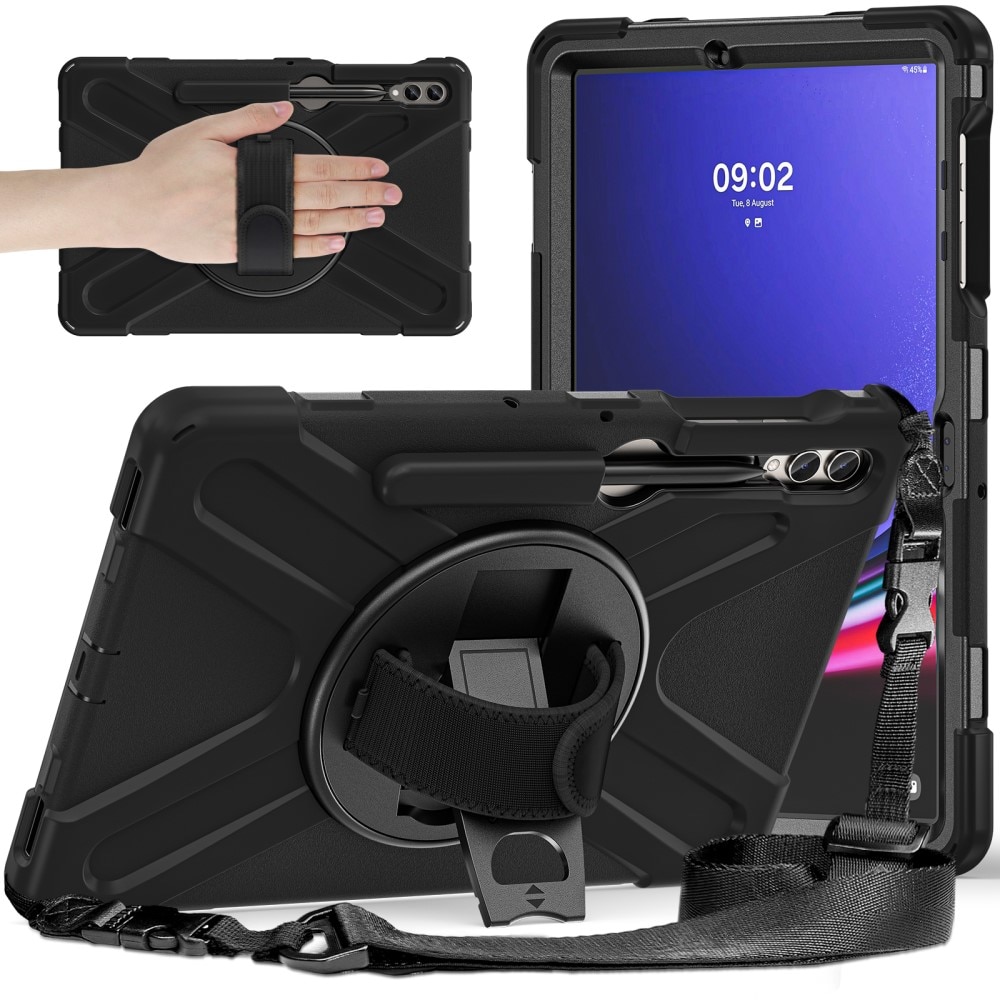 Husa de protectie pentru Samsung Galaxy Tab S9 FE+/ S9+/ S8+/S7+, XGSM, Negru