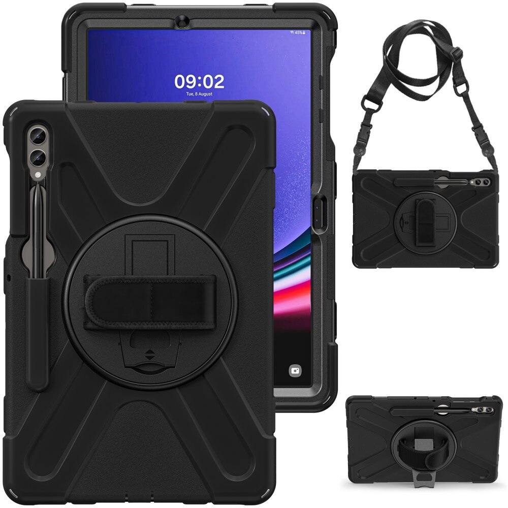 Husa de protectie pentru Samsung Galaxy Tab S9 FE+/ S9+/ S8+/S7+, XGSM, Negru