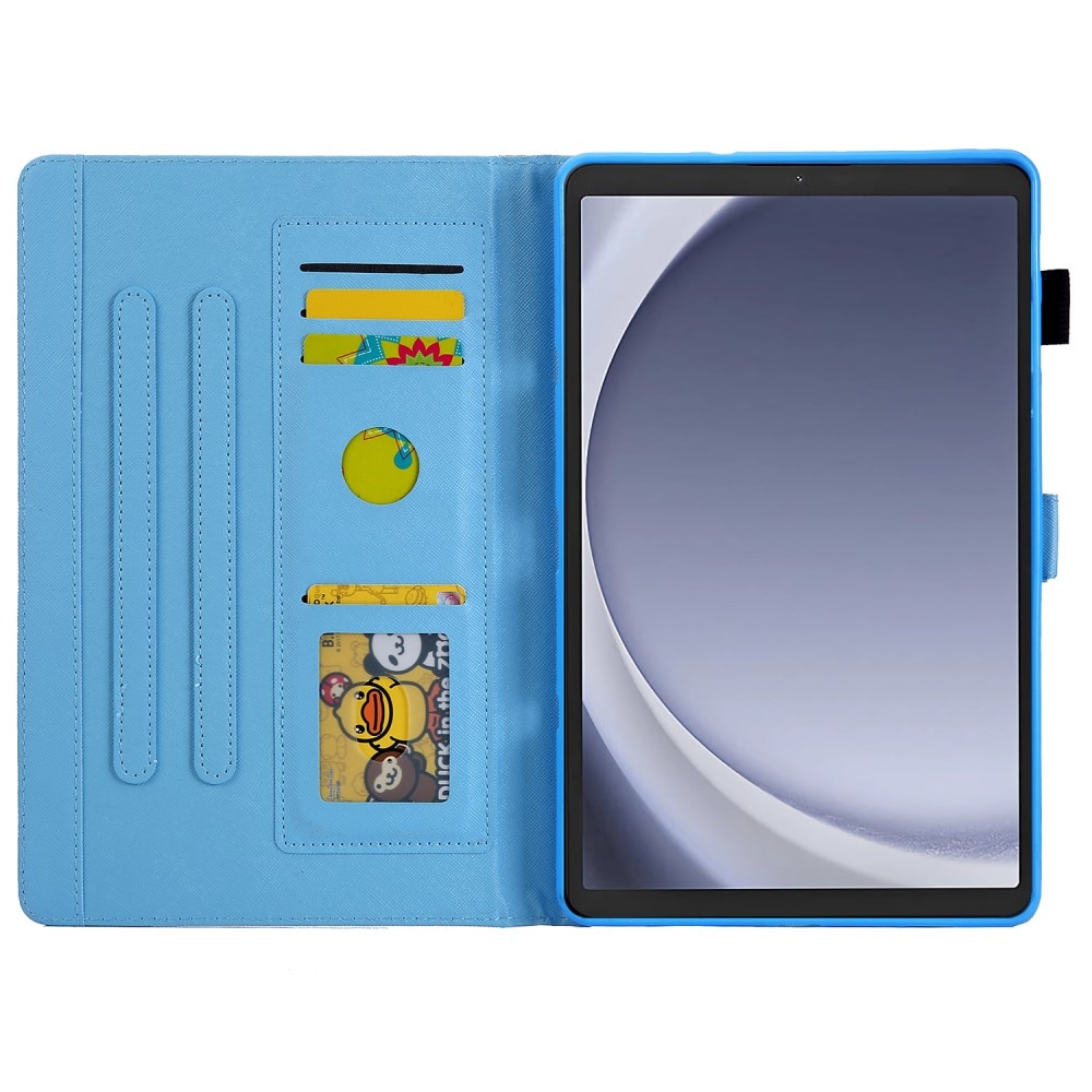 Husa pentru Samsung Galaxy Tab A9 X110/X115, XGSM, Model cu pisica, Roz