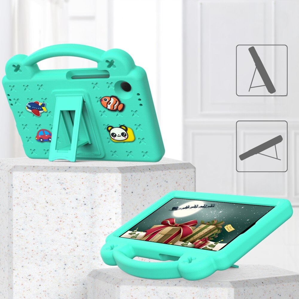 Husa compatibila cu Samsung Galaxy Tab A9 pentru copii, XGSM, Cu suport, Verde