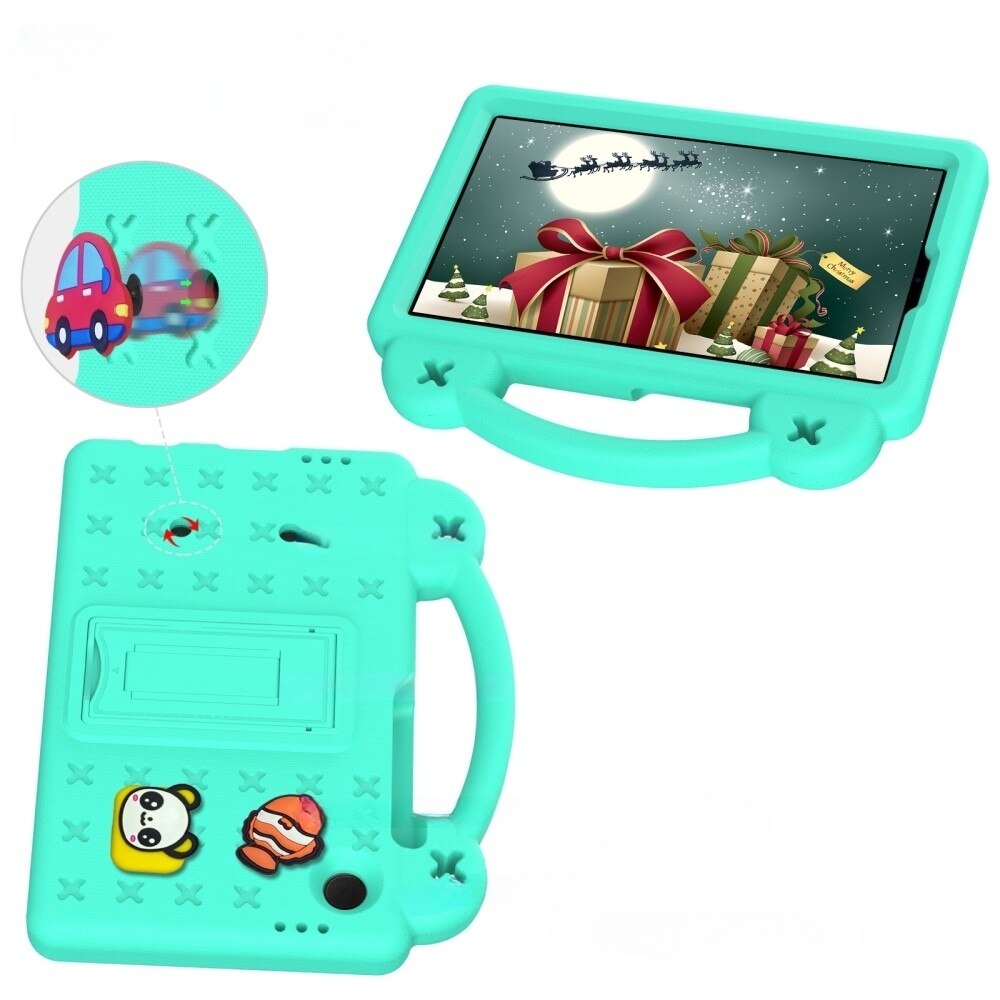 Husa compatibila cu Samsung Galaxy Tab A9 pentru copii, XGSM, Cu suport, Verde