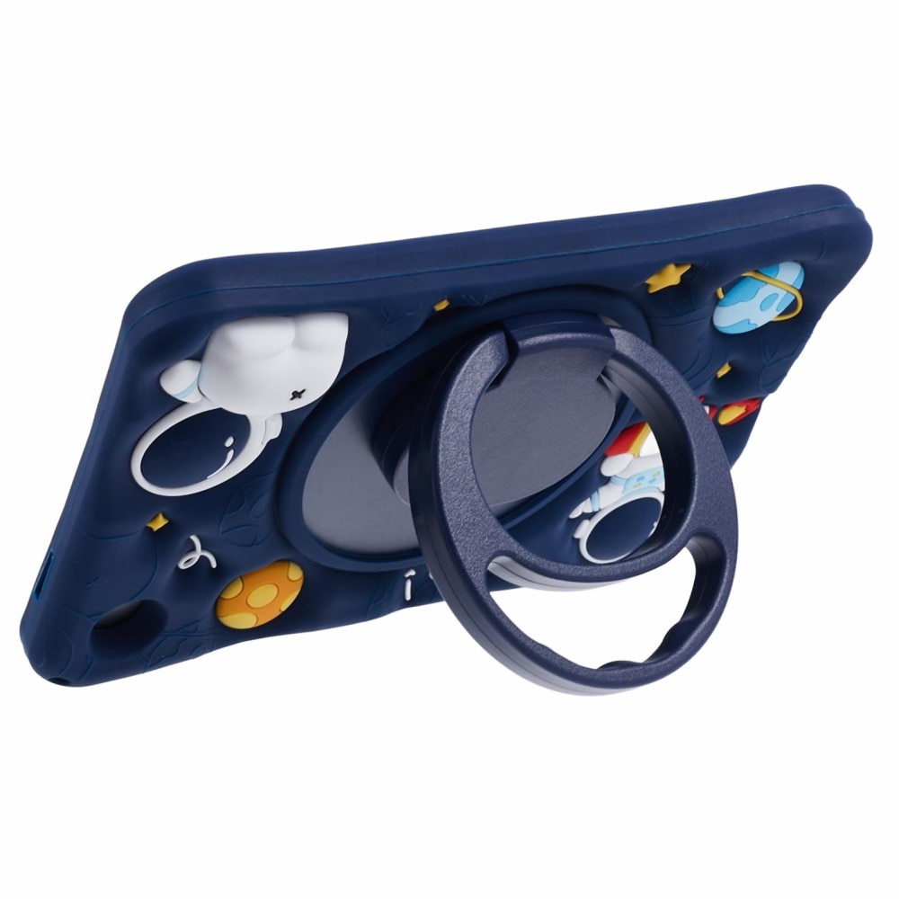Husa compatibila cu Samsung Galaxy Tab A9 T220 X110/X117 pentru copii, XGSM, Blindata, Model Astronaut, Albastru