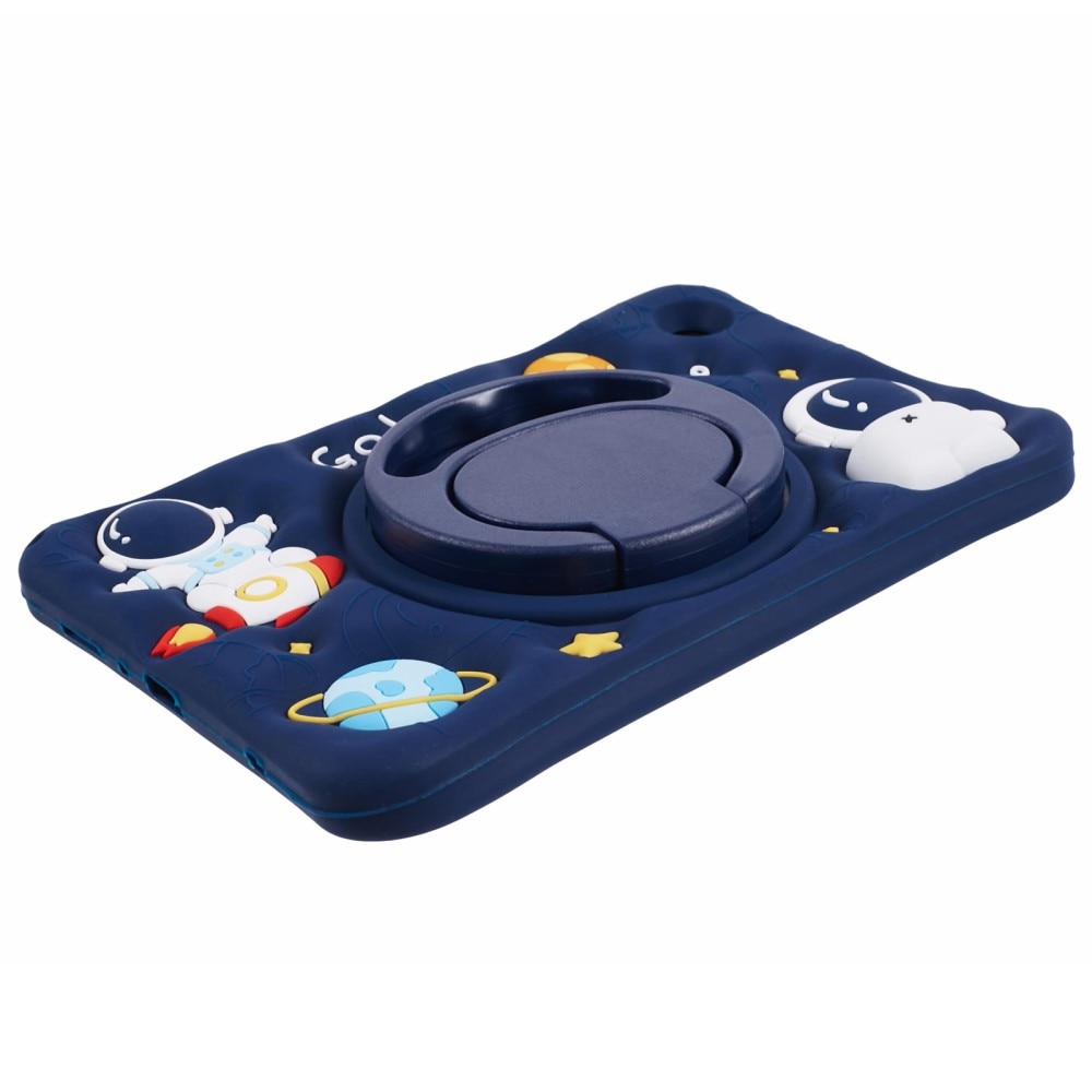Husa compatibila cu Samsung Galaxy Tab A9 T220 X110/X117 pentru copii, XGSM, Blindata, Model Astronaut, Albastru