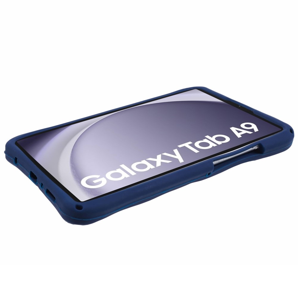 Husa compatibila cu Samsung Galaxy Tab A9 T220 X110/X117 pentru copii, XGSM, Blindata, Model Astronaut, Albastru