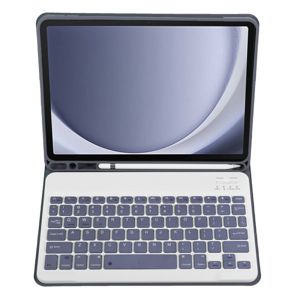 Etui cu tastatura pentru tableta XGSM, 2 in 1, violet, pentru Samsung Galaxy Tab A9+