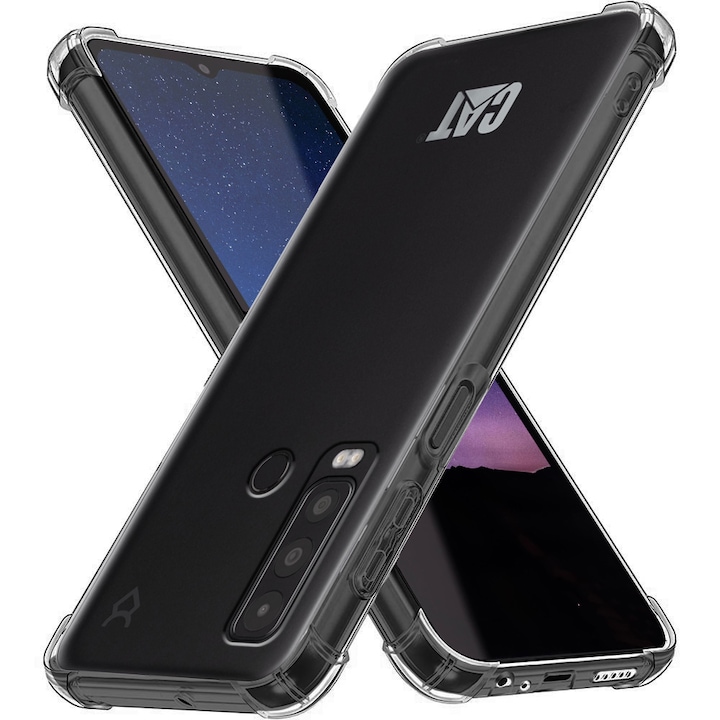 Husa telefon pentru CAT S75, XGSM, TPU, Rezistenta la cadere, Transparent