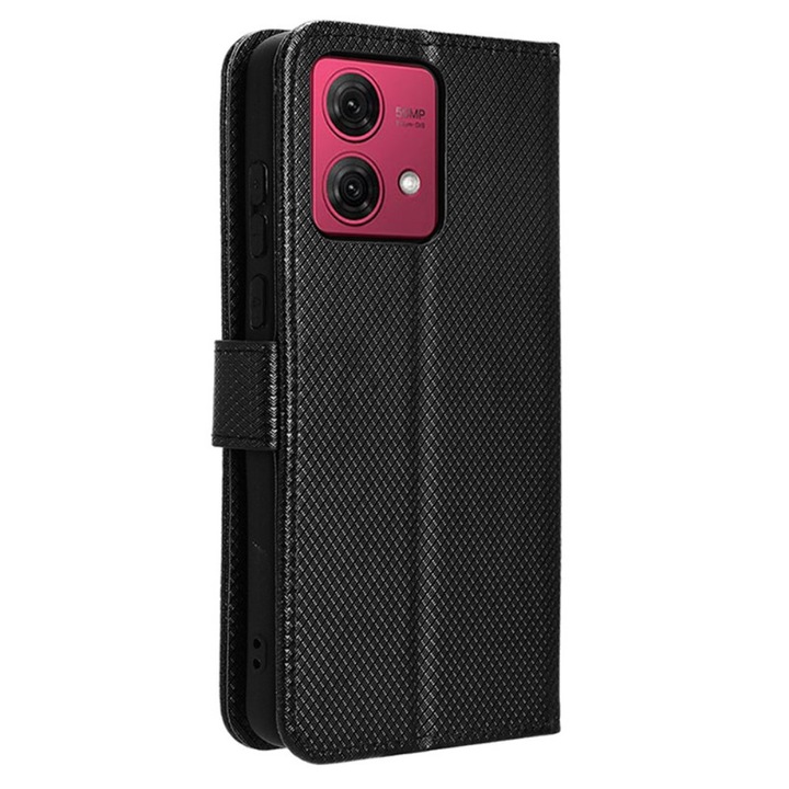 Husa telefon, pentru Motorola Moto G84 5G, XGSM, piele ecologica, Negru