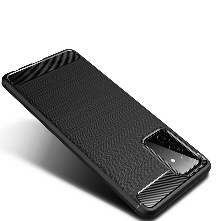 Кейс за Samsung Galaxy A72 5G/A72 LTE, ERBOND, Carbon, черен