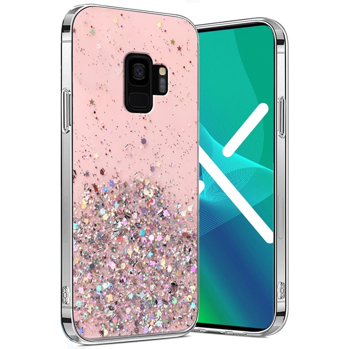 Husa telefon, ERBORD, Compatibil cu Samsung Galaxy S9, Roz