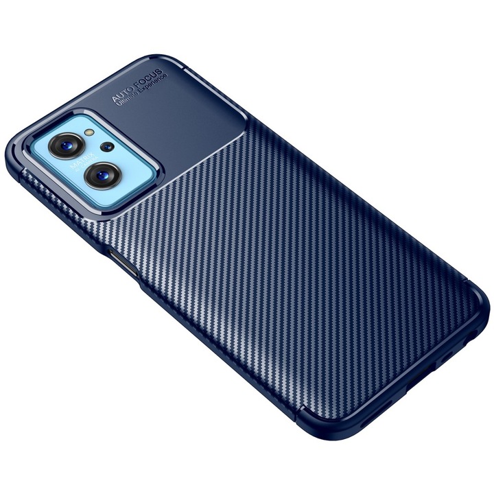 Калъф за телефон, ERBORD, For Realme 9i / Oppo A96 / Oppo A36, Carbon Gel, Navy blue