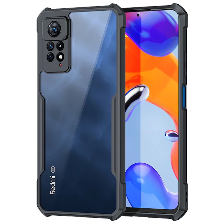 Husa telefon, ERBORD, Pentru Xiaomi Redmi Note 11 / 11S, Negru