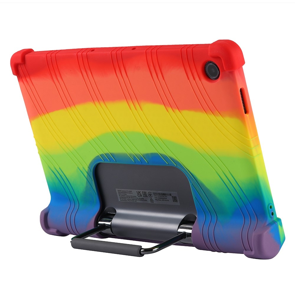 Husa tableta pentru Lenovo Yoga Tab 11, Erbord, Silicon, Cu suport, Multicolor