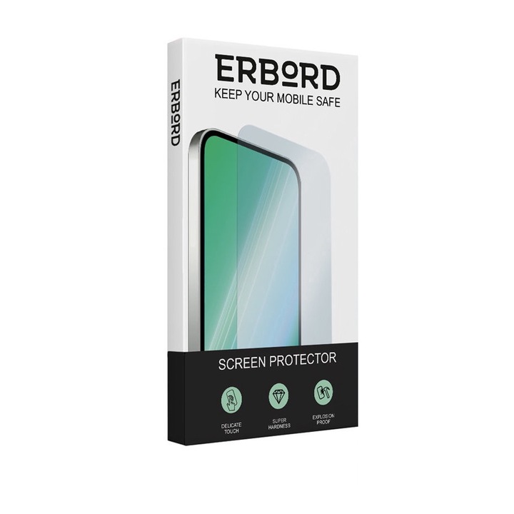Set 2 folii sticla temperata pentru Oppo Reno 7 5G, ERBORD, Transparent
