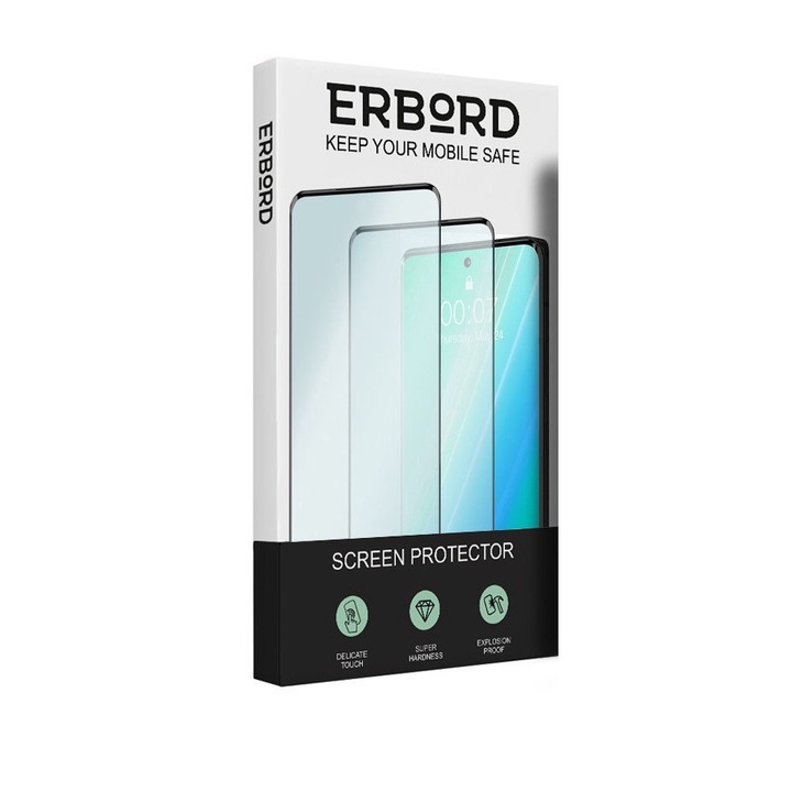 Комплект 2 защитни фолиа за стъкло за Asus Zenfone 9 5G / 10 5G, ERBORD, Transparent