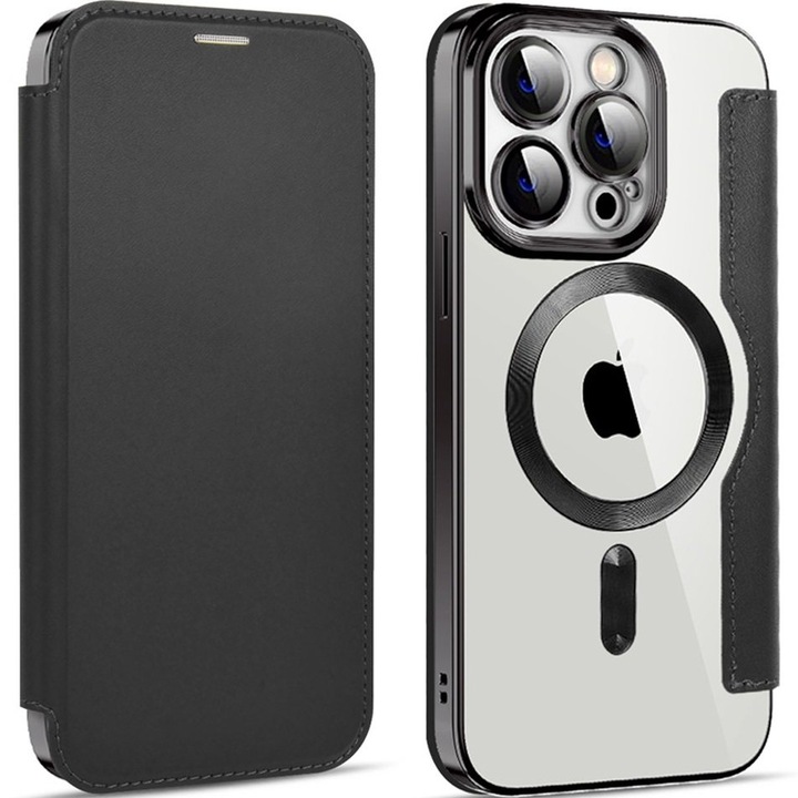 Husa pentru iPhone 13 Pro, ERBORD, MagSafe, Negru