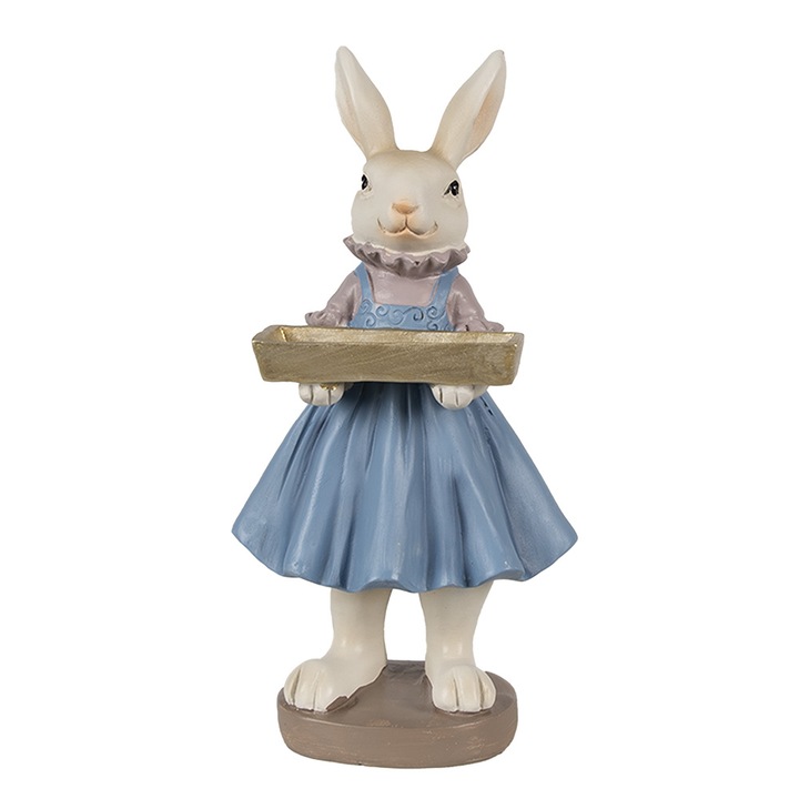 Tarka polirezin Easter Girl figura 10x8x20 cm