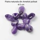 Természetes csiszolt ametiszt kő 4-5 cm Ideális reikihez és energiagyógyításhoz
