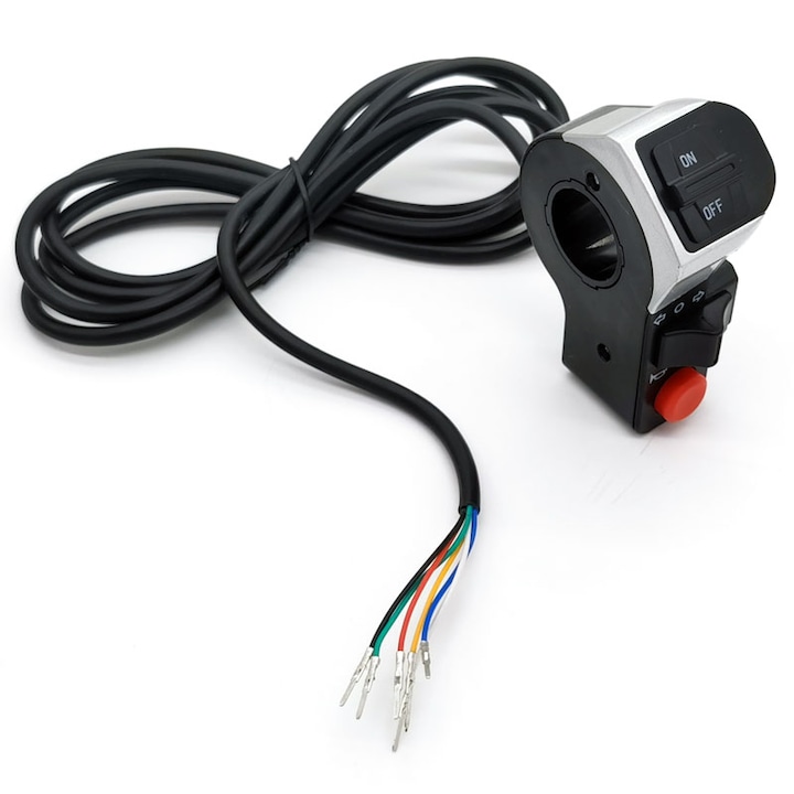 Comutator pentru semnalizare, lumini si buton claxon cu cablu 1, 5m