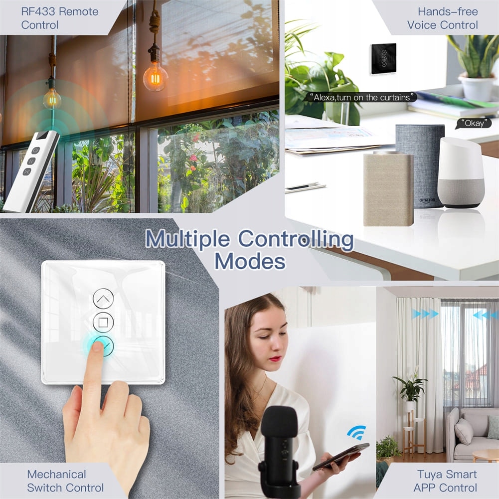 Smart Lock Rf433 Ключ за осветление, Сензорен, Смарт, Arhatreya WRS-EUC-3D, WiFi RF433 ...
