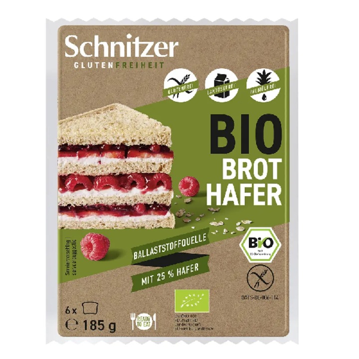 Paine bio din ovaz fara gluten, 185g Schnitzer Gluten Free
