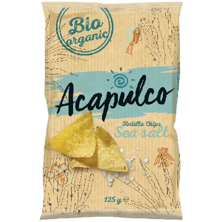 Chips Tortilla Bio Natur Acapulco 125g