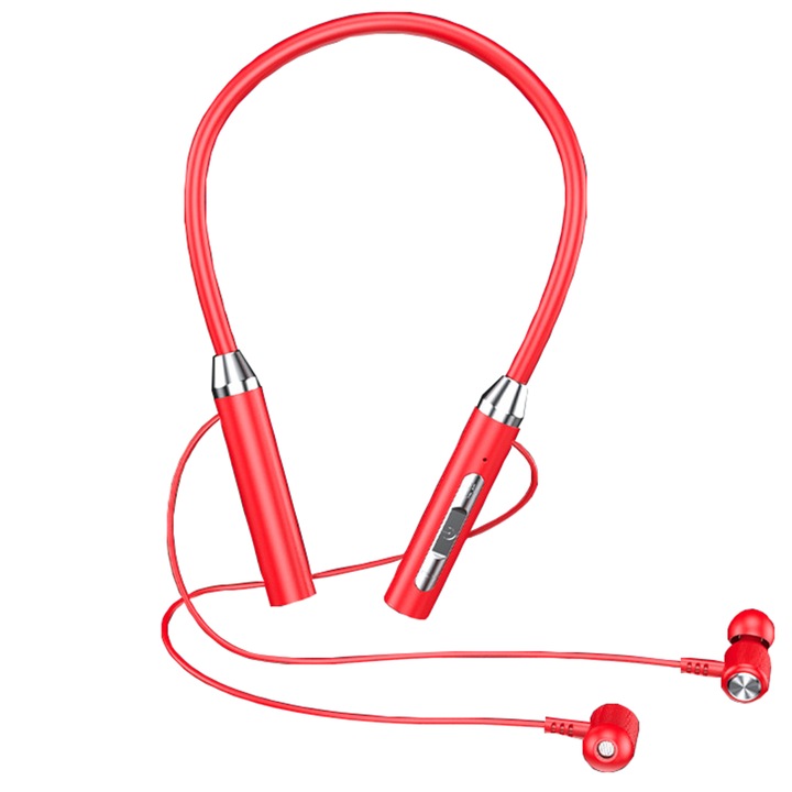 WW-01 Vezeték nélküli bluetooth fejhallgató, piros