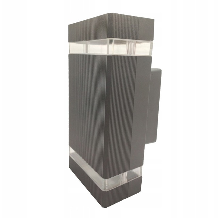 Градинска лампа, MasterLED, 2 крушки, цокъл GU10, защита IP54, 23 x 11 x 10,5 см, сива
