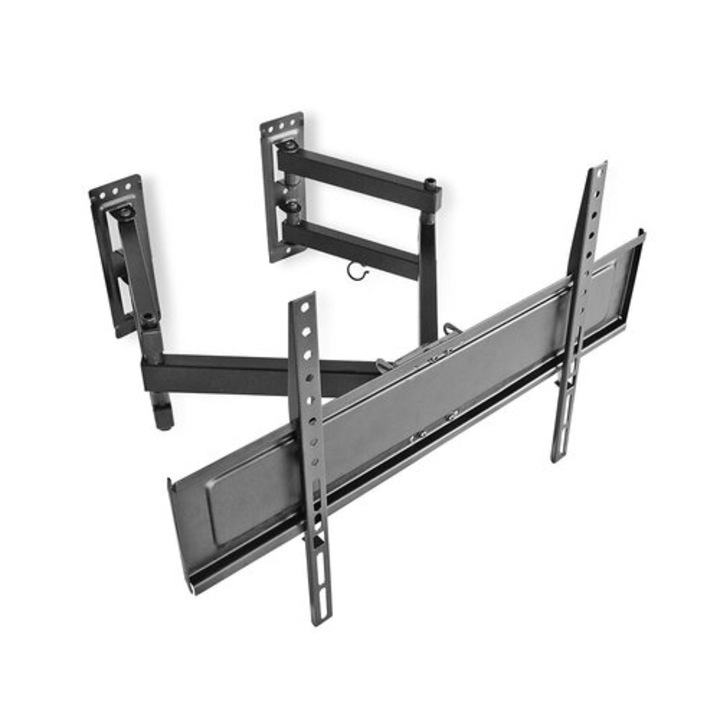 Nedis TVWM5350BK Full Motion Стойка за стена за телевизор 30 - 70", максимално поддържано тегло 40 кг, с регулируемо рамо, подходящо за ъгли