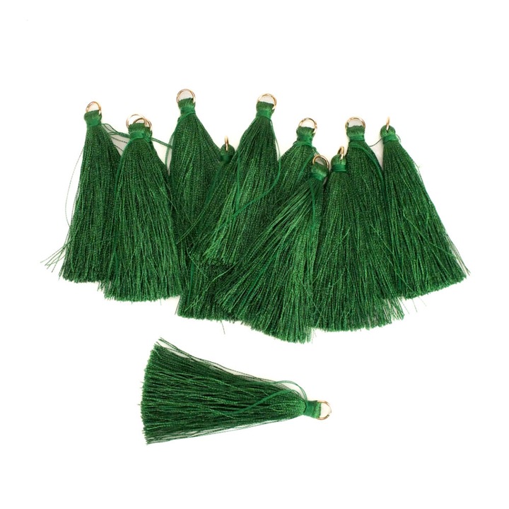 Текстилен пискюл тъмнозелен 12бр/оп