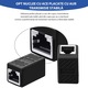 Set 10 mufe de prelungire cablu retea adaptoare RJ45, cuplaj in linie pentru cablu Cat7/Cat6/Cat5e/Cat5, Negru